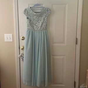 Speechless teen formal dress with sequins and embellishments.